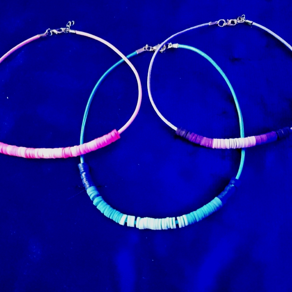 3 handmade necklaces